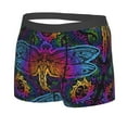 thumbnail image 2 of Kll Indian Mandalas Dragonfly Men'S Cotton Boxer Briefs Underwear-Small, 2 of 9