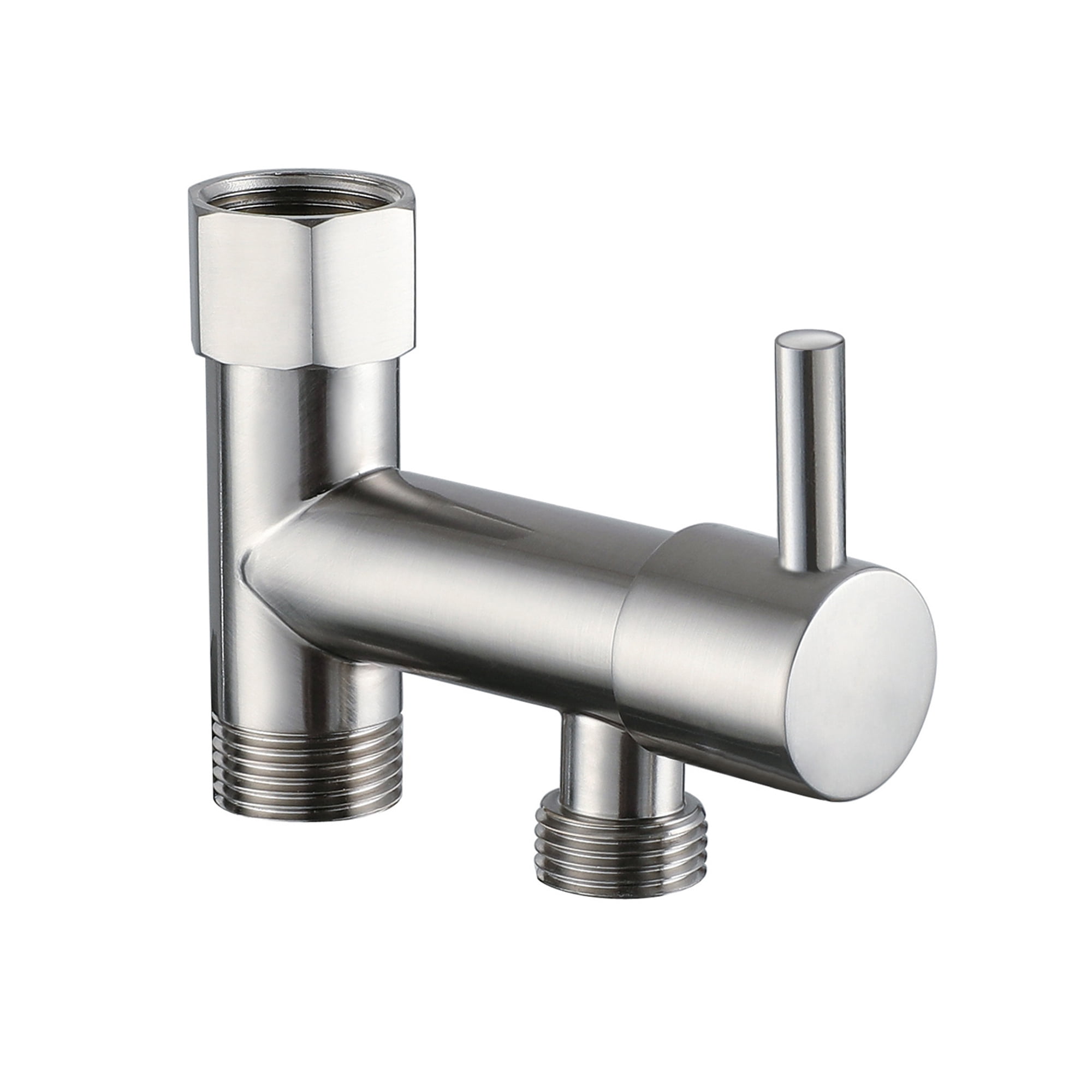 Sumerain Brushed Nickel Handheld Bidet Sprayer for Toilet, Handheld Jet Sprayer for Toilet, Adjustable Cloth Diaper Sprayer with Brass Diverter Valve