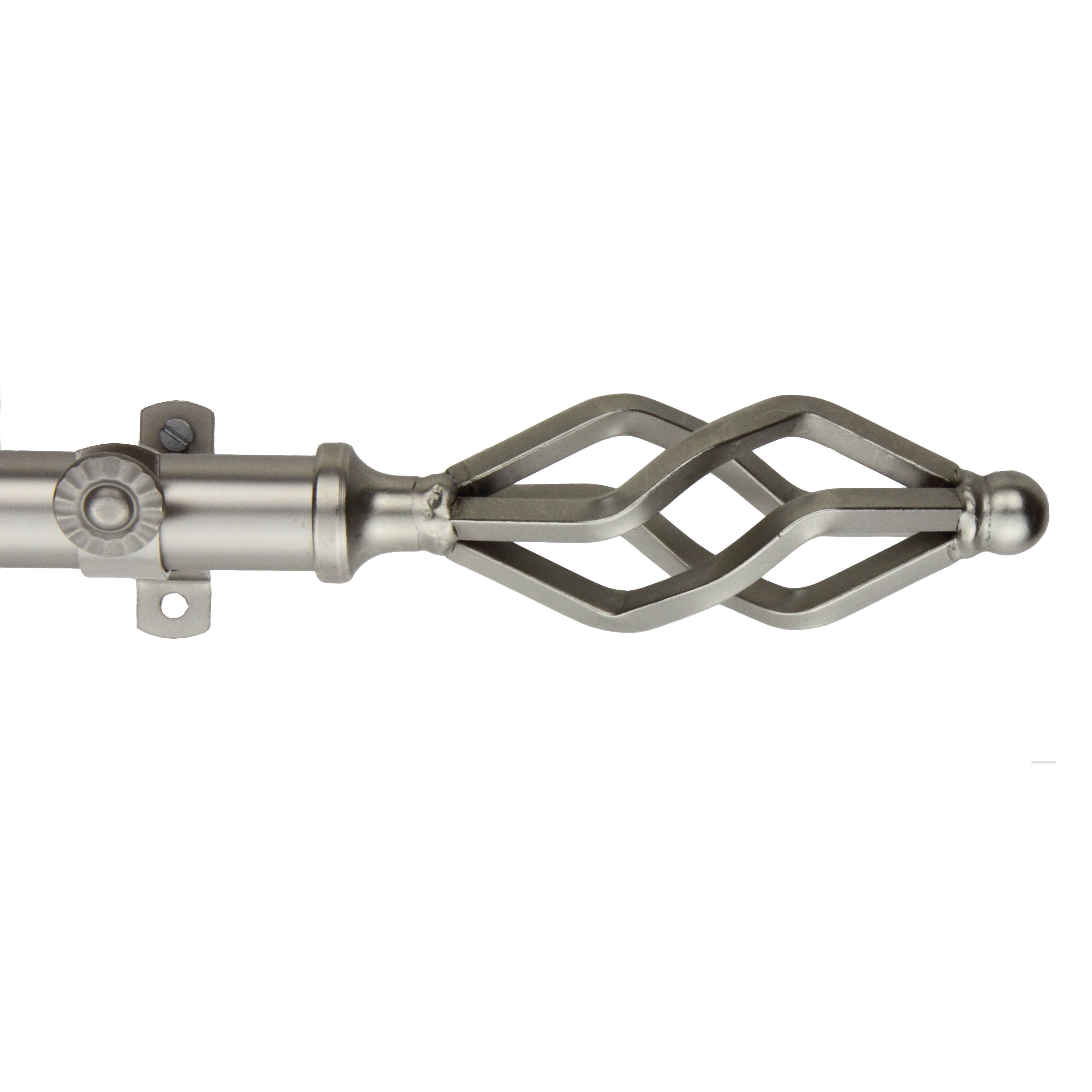 Vinci 13/16 inch dia. Curtain Rod 120-170" - Satin Nickel