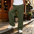 thumbnail image 2 of WJOSBXT Mens Wide Leg Sweatpants Big and Tall Baggy Pants 2026 Drawstring Y2k Sweat Pants Open Bottom Loose Fit Oversized Work Slacks with Pockets S, 2 of 8