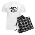 thumbnail image 6 of CafePress - Cat Dad [B/W] Men's Light Pajamas - Men's Light Loose Fit Cotton Pajama Set, 6 of 7