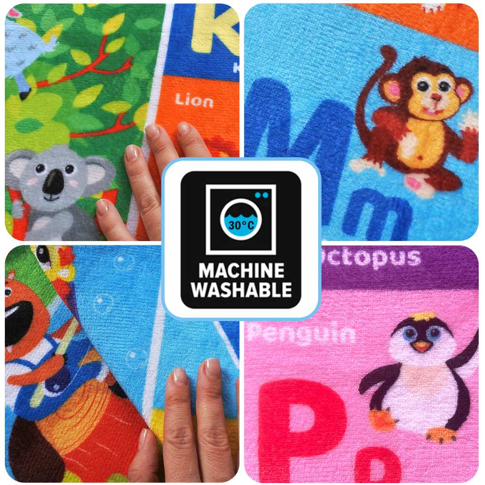 Quokka Soft Comfortable Educational ABC Baby Play Mat - Large Padded Rug for Toddlers and Infants