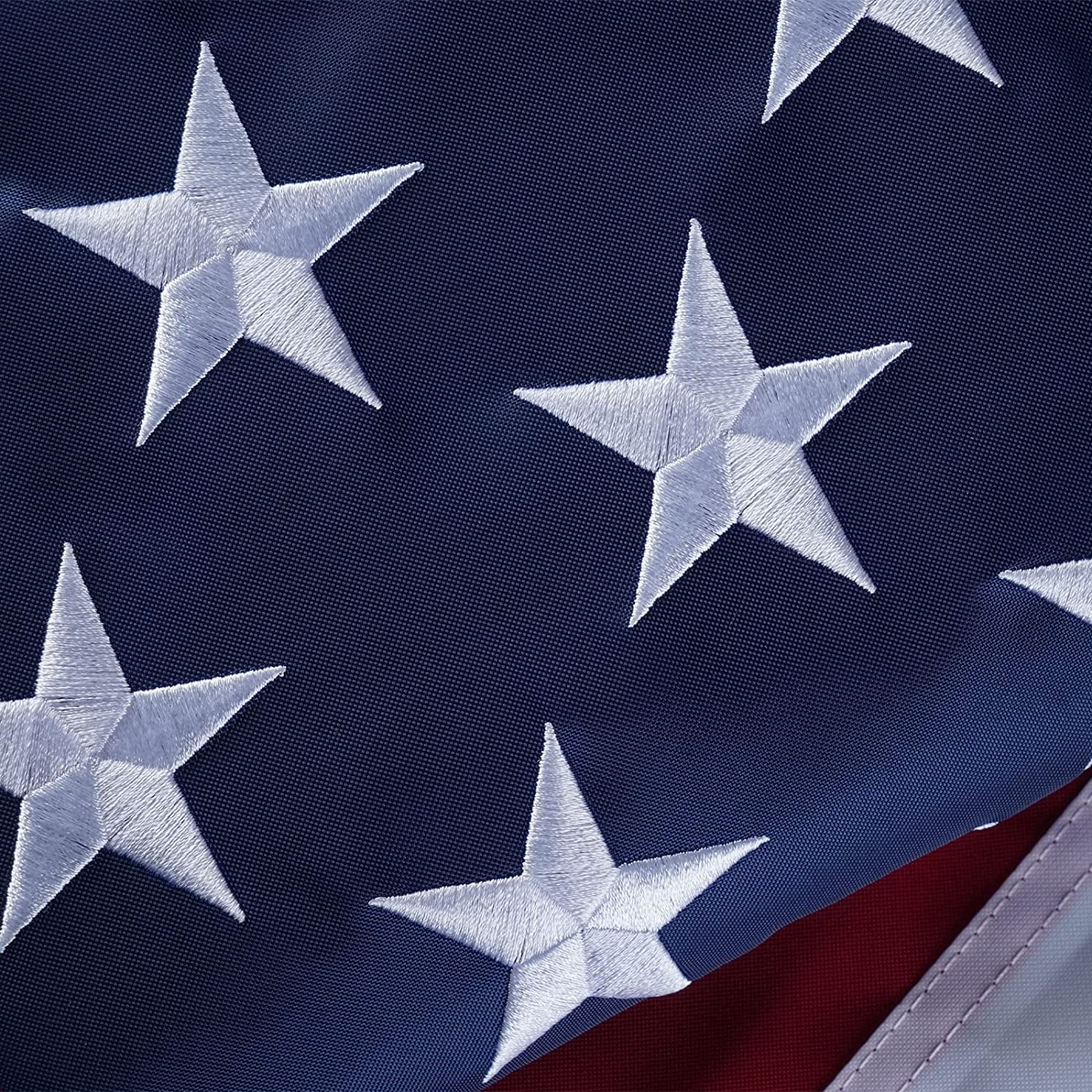 FLAGWIN 4x6 ft American Flag Outdoor,  US Flags Heavy Duty Polyester Longest Lasting, Embroidered Stars Sewn Stripes with 2 Brass Grommets United States Flag, Premium USA Flag Banner