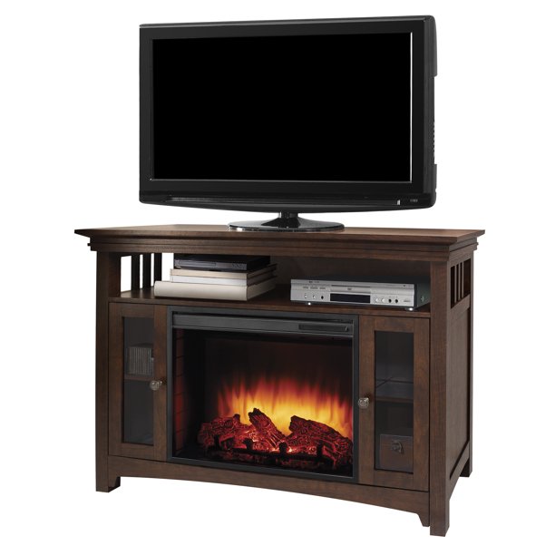 Muskoka Wyatt 48 in. Fireplace TV Stand Burnished Oak