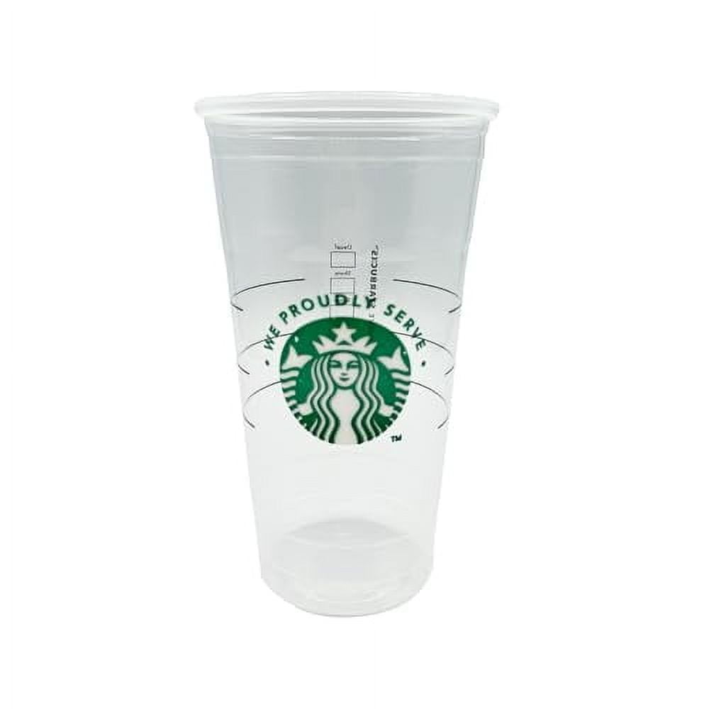 [50 Sets] Starbucks Disposable Coffee Cups with Lids (26oz Venti) - To Go Cold Coffee Cup, Plastic Cups, Iced Coffees Bar Supplies