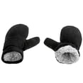 thumbnail image 4 of Gubotare Winter Gloves Kids Kids Fingerless Convertible Gloves Soft Knitted Flip Top Mittens Winter Gloves for Boys and Girls (Black,1-2 Years), 4 of 4