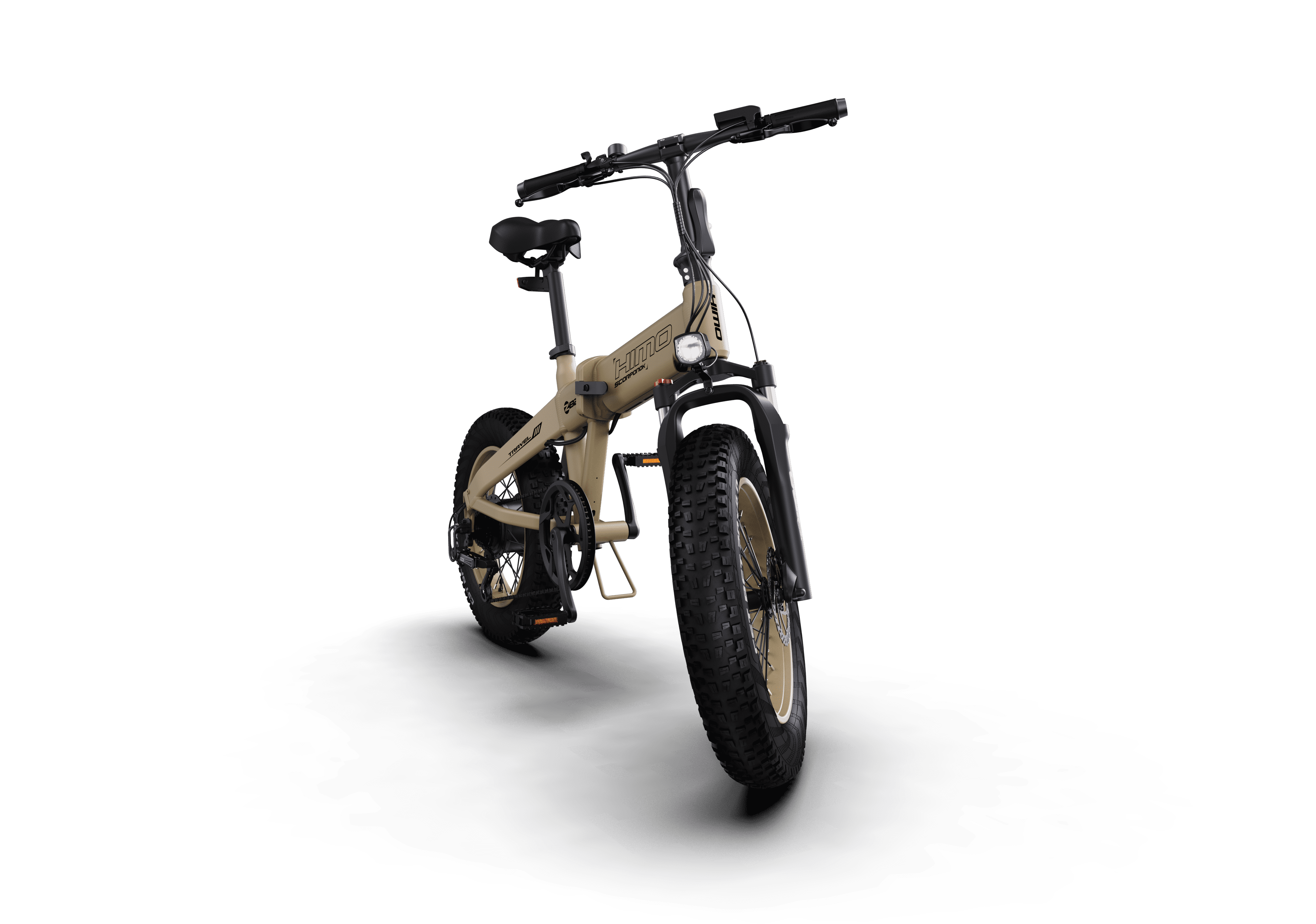 HIMO ZB20 Folding E-bike - Sand Color, Range up to 80 KM, 6-Speed