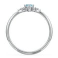 thumbnail image 4 of Birthstone Oval Ring with Shoulder Accents - Blue Topaz (December), 4 of 5