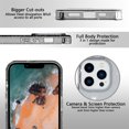 thumbnail image 3 of Jiahe Cover For iPhone 14 Pro 6.1 inch,Slim Shockproof Bling Glitter Soft TPU Transparent Cover,Support Wireless Charging,Black, 3 of 6
