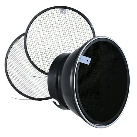 Image of Andoer 7 / 180mm Elinchrom Mount Standard Reflector Diffuser Shade Lamp Shade with 10° 30° 50° Honeycomb Grids for Elinchrom Mount Studio Strobe Flash Speedlite and Commercial Photography Access