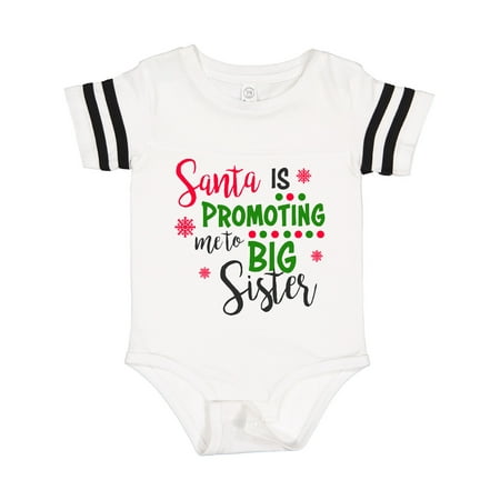 

Inktastic Santa is Promoting Me to Big Sister Gift Baby Girl Bodysuit