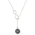 thumbnail image 1 of Delight Jewelry Silvertone Antiqued Round Seal - Initial - N - Silver tone Elegant Infinity Lariat Necklace, 1 of 4