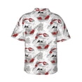 thumbnail image 3 of Goofa Koi Fish Hawaiian Shirt for Men, Unisex Summer Beach Casual Short Sleeve Button Down Shirts,Aloha Tropical Floral print shirt-Small, 3 of 9