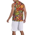 thumbnail image 2 of Honeii Hippie Peace Love print basktball shirt for men and women, Unisex basketball jersey for Theme party-Large, 2 of 6