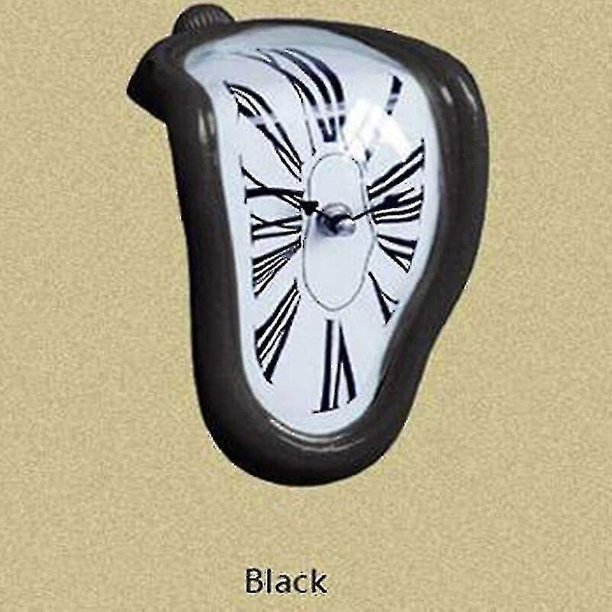 Reloj de pared trenzado de fusión surrealismo decoración de reloj estilo Salvador Dalí,