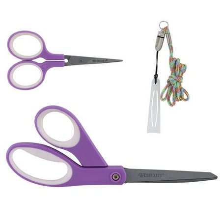 Westcott 2 Pk Ti 8`` Bent 5`` Scissors