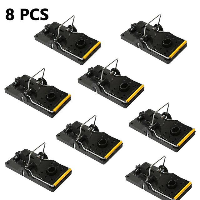 8 trampas para ratones para interiores y exteriores, fácil instalación y ratones reutilizables. Sincero Hogar