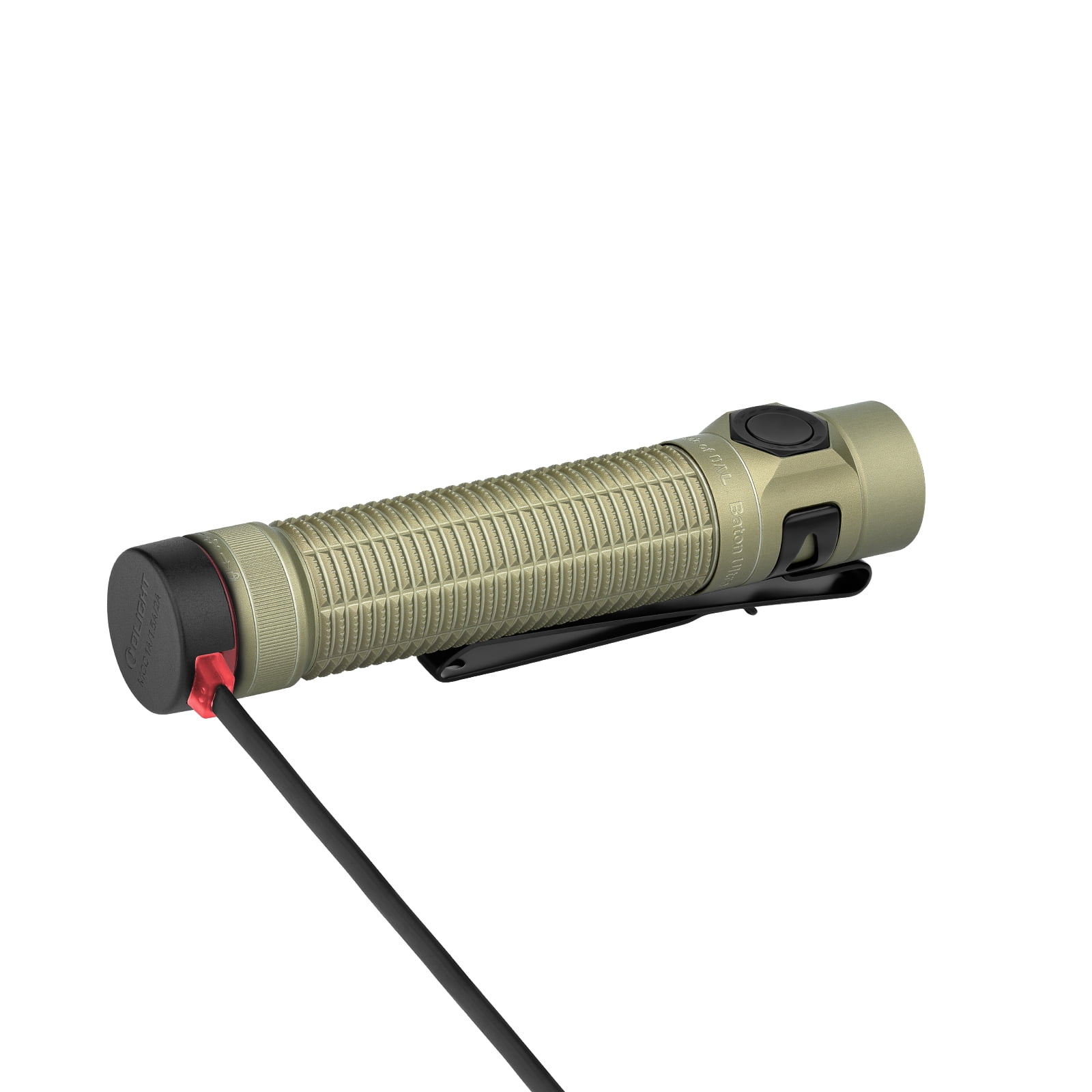 Olight Baton Ultra Dual Switch Compact EDC Flashlight, OAL, 1800 Lumens (Olive Green)