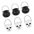 thumbnail image 3 of Cubo de caramelos de 6 piezas , soporte para dulces de Halloween, teteras, tazas, soporte para cubos, favores cubo de terror de brujas Macarena Cubo de dulces de Halloween, 3 of 8