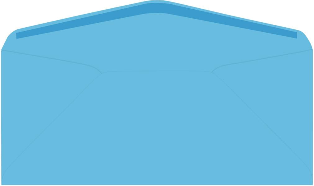 LUXPaper #9 Regular Envelopes, 3 7/8 x 8 7/8, Bright Blue, 500/Pack