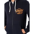 thumbnail image 4 of Superdry Neon Vintage Logo Zip Hoodie, Blue, 4 of 5