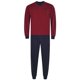 thumbnail image 1 of hajo conjunto de pijama para hombre - largo, puños, cuello en V, Klima-Light, mezcla de algodón Rojo XL (X-Large), 1 of 3