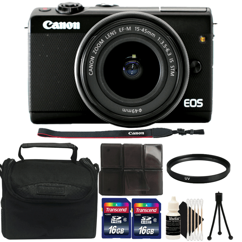 Canon EOS M100 Mirrorless 24.2MP Digital Camera with EF-M ...