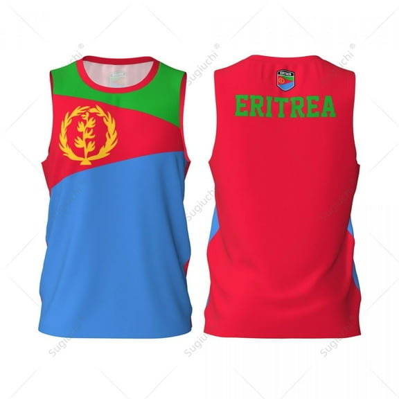 Eritrea Flag Men Basketball Sports Jersey Running Fitness Multifunction Sleeveless tshirt Exclusive Custom Name Nunber