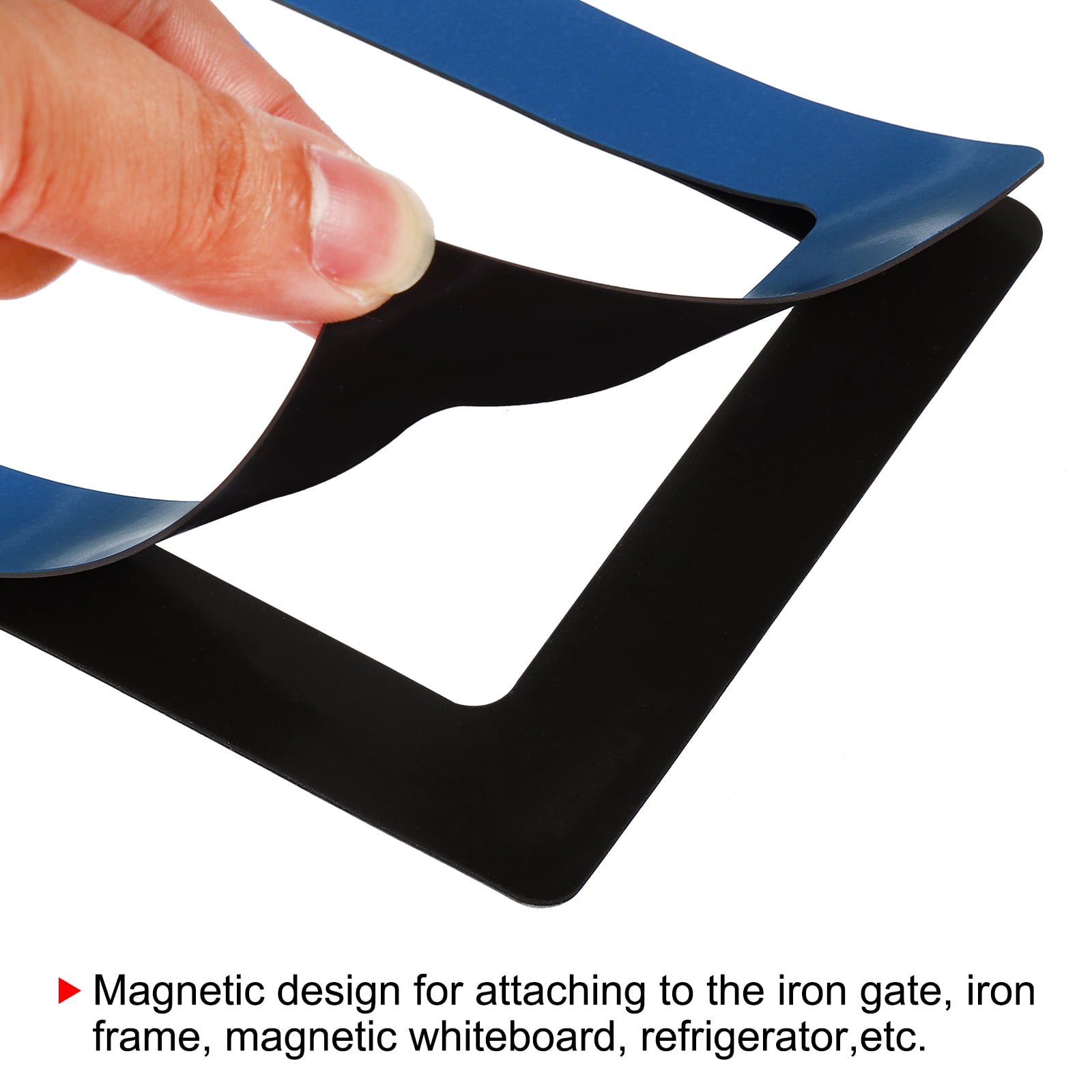 Unique Bargains Magnetic Photo Frame for Displaying Pictures Blue 4"x6"