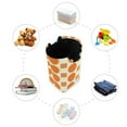 thumbnail image 7 of Yayeee Freestanding Laundry Hamper with Handle Collapsible Large Storage Basket for Clothes, Orange Geometric Pattern, 7 of 7