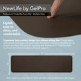 thumbnail image 2 of GelPro NewLife Professional Grade Anti-Fatigue Kitchen & Office Comfort Mat, 20x72, Earth ¾” Bio-Foam Mat with non-slip bottom for health & wellness, 2 of 5