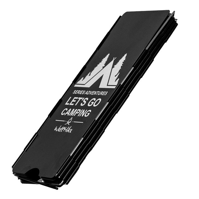 Escudo De Viento Plegable Deflectores de viento plegables para cocinas de gas con bolsa de almacenamiento para acampar al aire libre y senderismo