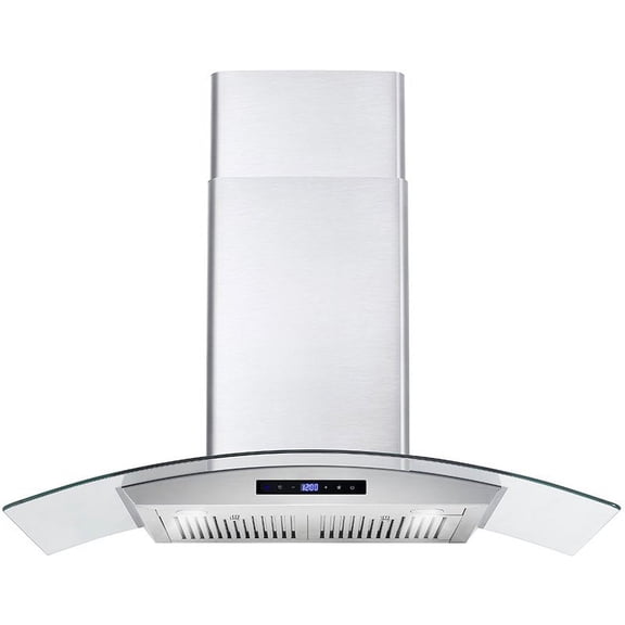 36 in. Vista Collection Ducted Wall Mount Range Hood in Stainless Steel