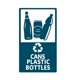 thumbnail image 1 of Calcomanías autoadhesivas para letreros de reciclaje para basura, latas de 8x4 pulgadas y pegatinas solo para botellas, 6 unidades por paquete., 1 of 5