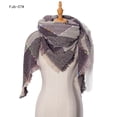 thumbnail image 4 of Women Winter Scarf Triangle Knitted Scarf Casual Ladies Plaid Pashmina Shawl and Wrap Female Foulard Scarves Echarpe Bufanda, 4 of 5
