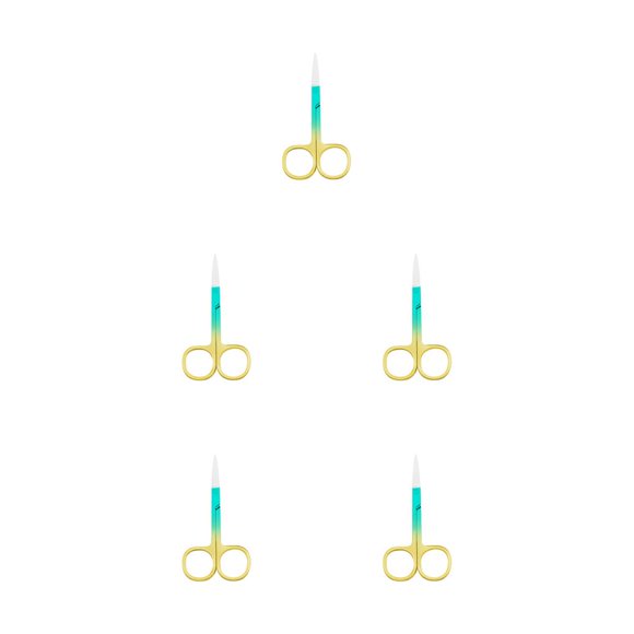 Seitruly Pinzas para cutículas de uñas, tijeras de acero inoxidable, galvanoplastia, impermeables, de mano, accesorio para el hogar, Spray verde dorado Type2 NO2 Seitruly CBP288411