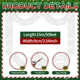 thumbnail image 3 of 60 Ft Christmas Tinsel Garland White Thick Tinsel Garland Xmas Tree Decorations Metallic Tinsel Twist Garland for Christmas, Birthday, Party Decor Indoor Outdoor Party Supplies, 3 of 10