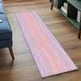 thumbnail image 3 of Pink Purple Ombre 2'x6' Runner Rugs for Hallway Kitchen Bedside Non Slip Washable, Modern Abstract Striped Polka Dots Entryway Rug Runners with Rubber Backing, Long Carpet Runner for Laundry Room, 3 of 8