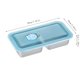 thumbnail image 2 of Envases for refrigerios de acero inoxidable con doble compartimento, cajas de almacenamiento de alimentos for condimentos con tapas, 2 of 8