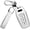 A Keychain White, variant on TPU Key Fob Cover Fit for Audi 2025 A5 A5L A6 A6L Q6L Q6 RS Q6 RS6 SQ6 S6 e-tron Accessories Key Shell Cover Smart Remote Auto Key Fit for 2025 Audi Protector