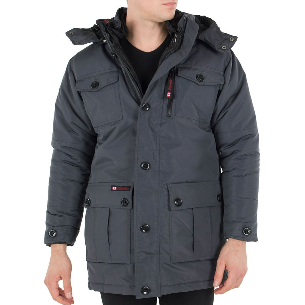 Canada Weather Gear - Canada Weather Gear Men's Insulated Parka (Big ...