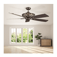 thumbnail image 3 of Luminance Aracruz 60'' Oil Rubbed Bronze LED Downrod Mount Transitional Ceiling Fan, 3 of 5