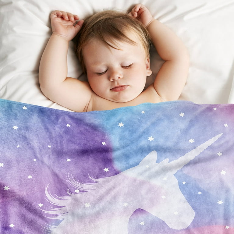 Unicorn Blanket Gifts for Kids Girls Toddler Unicorn Rainbow Throw Soft Flannel Fleece Blankets for Sofa Couch Baby Shower Birthday Christmas Birthday