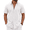 A-white, variant on COOFANDY Men's Button Down Shirt Short Sleeve Casual Summer Beach Cotton Linen Wedding Shirts