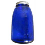 Cobalt Blue Glass Mason's Jar