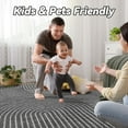 thumbnail image 4 of Boho Area Rug x Machine Washable Rugs for Living Room Non Slip Soft Carpet Geometric Jacquard Textu Carpet for Bedroom Dining Room Nursery Office Living Room Rug -, 4 of 7