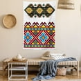 thumbnail image 2 of Ethnic Tapestry, Retro Ukrainian Embroidery Ornament Traditional Cultural Folk Heritage Artful Design, Wall Hanging for Bedroom Living Room Dorm Decor, 40W X 60L Inches, Multicolor, by Ambesonne, 2 of 5