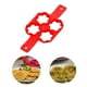 thumbnail image 4 of Xihbxyly Molde de Silicona para Tortillas de 4 Agujeros, Resistente Al Calor, Color Rojo, Fácil de Usar, Antiadherente, Ideal para Desayunos o Fiestas, 35 X 20 X 19 Cm., 4 of 6