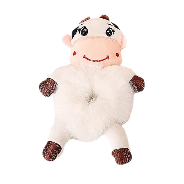 1 lazo para el pelo de peluche con diseño de animales de dibujos animados: accesorios para el pelo bonitos y versátiles para mujeres y niñas, varios estilos, no daña el cabello.