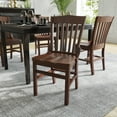 thumbnail image 3 of BizChair School House Back Walnut Wood Restaurant Chair, 3 of 12